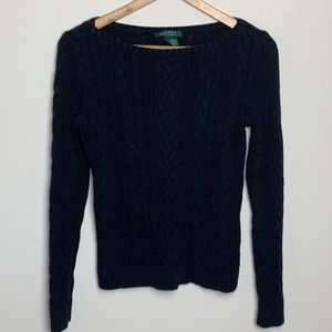 Ralph Lauren Cableknit Boatneck Sweater